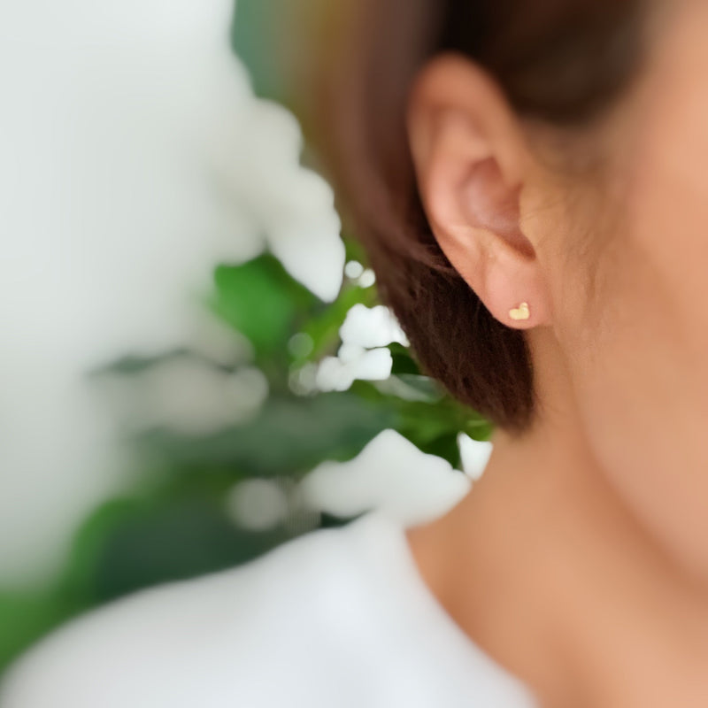 Tiny Shape Tiny Stud Sterling Silver Earrings