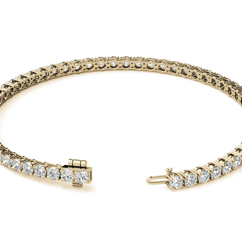 14K Gold 4.00 CTW Lab Diamond (G/Vs) Tennis Bracelet | 30-Day Guarantee