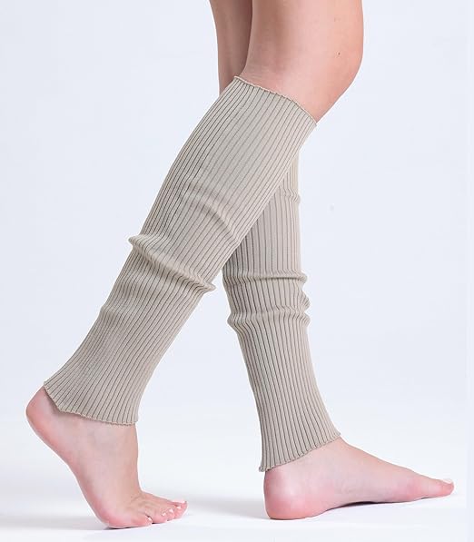 1 Pair Women's Knitted Cotton Leg Warmers for Cold Weather 21 Inches Long