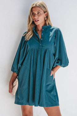 Charlie Corduroy Button Dress