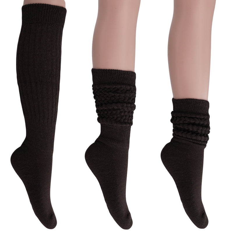 Women's Extra Long Heavy Slouch Cotton Socks 1 Pair