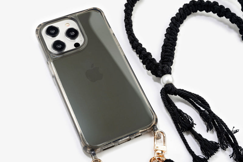 Clear Case With Eyelets Black