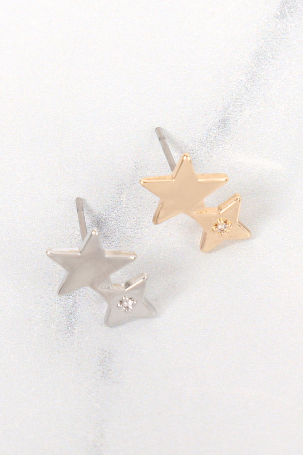 Oeb130 - Mini Double Star Earrings