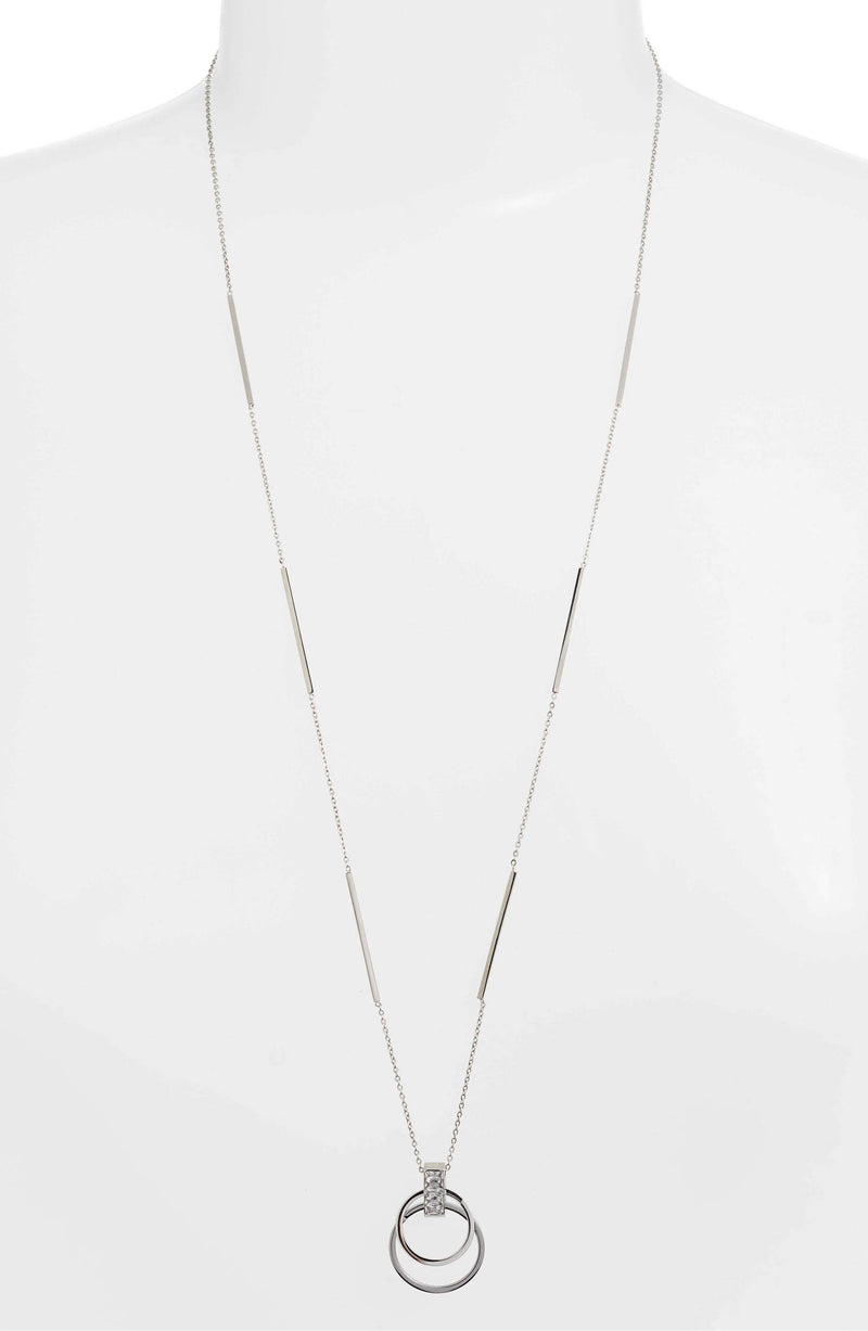Crystal Open Pendant Necklace | More Colors Available