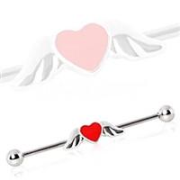 Industrial Barbell With Winged Heart