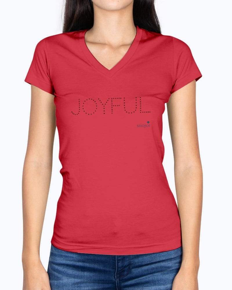 Joyful Ladies V-Neck T-Shirt