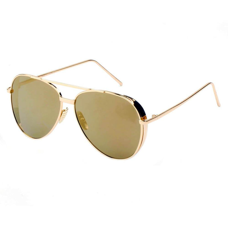 DELAN | CD12 - Premium Mirrored Lens Oversize Aviator Sunglasses