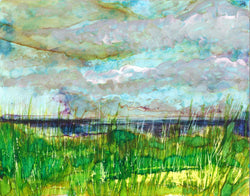 Stormy Beach : Original Painting