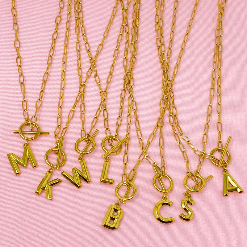 Modern Classic Initial Necklace