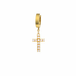 Mister Gem Cross Earring