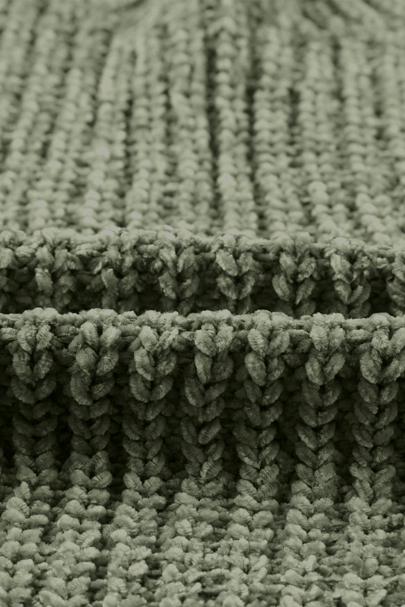 Lena Long Sleeve Round Hem Cable Knit Sweater
