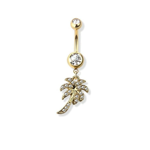 Palm Tree Navel Belly Ring