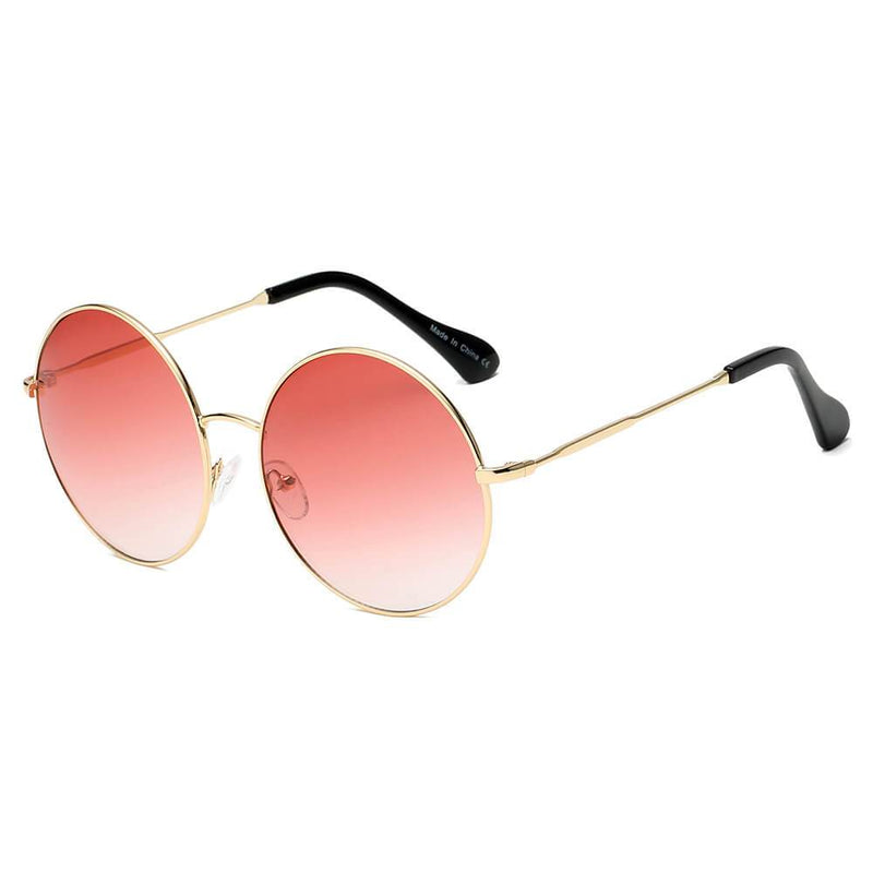 HERMISTON | S1067 - Women Metal Round Sunglasses