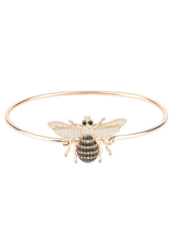 Honey Bee Bangle Bracelet Rosegold