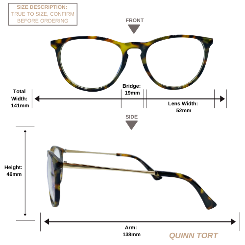 Quinn | Tortoise | Blue Light Blocking Glasses