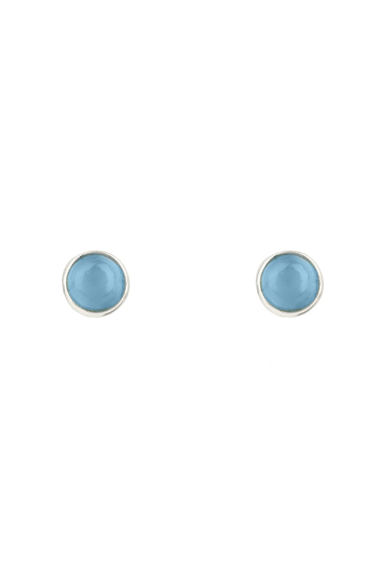 Petite Stud Earring Silver Turquoise