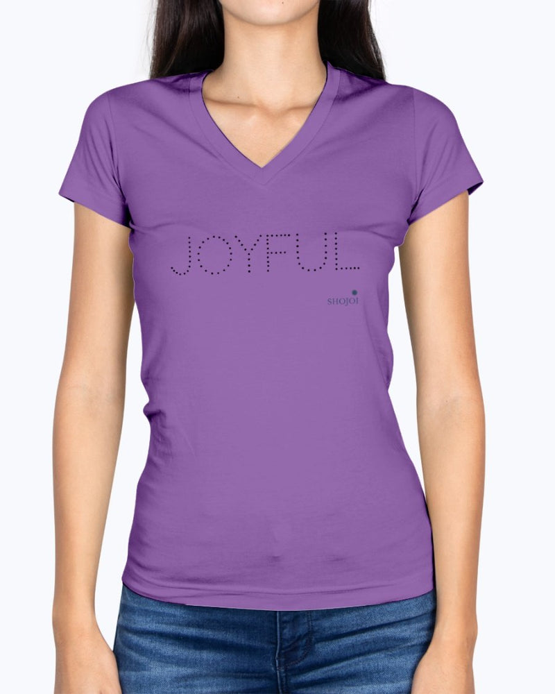 Joyful Ladies V-Neck T-Shirt