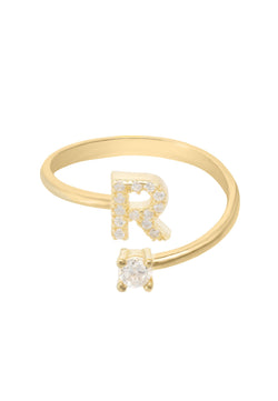 Initial Ring Gold R