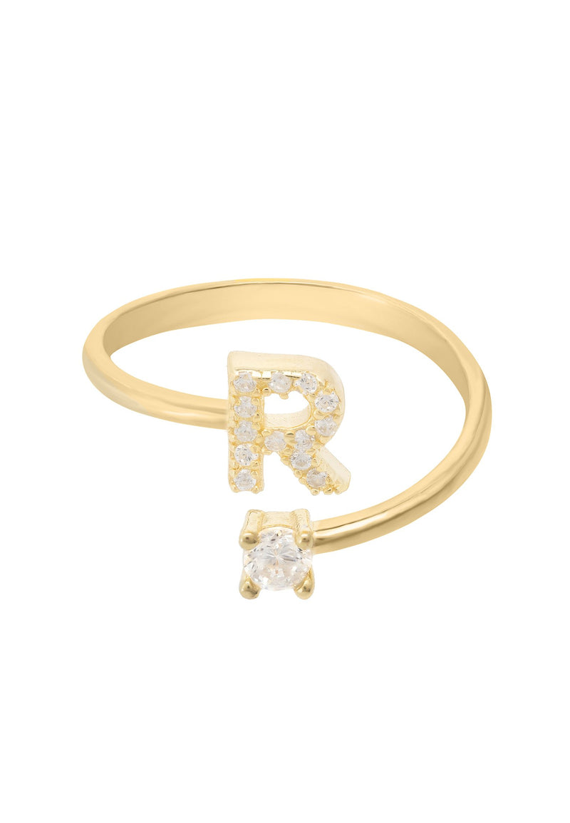 Initial Ring Gold R