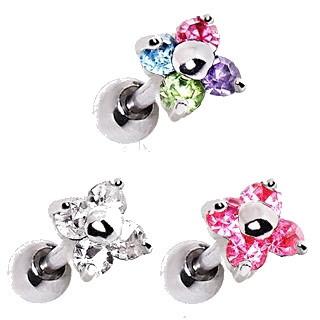 Flower CZ Cartilage Earring