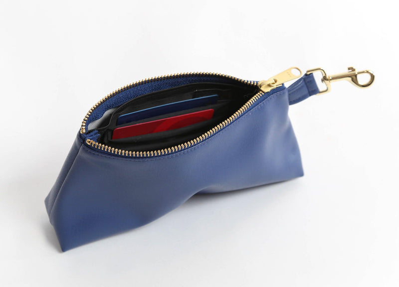 Royal Blue Vegan Leather Bag