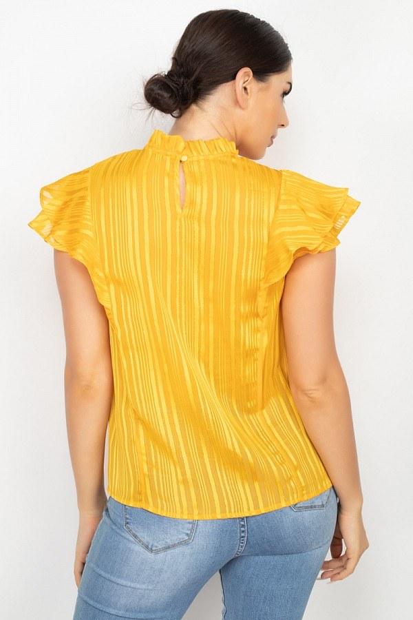 Bold & Stunning Baby Doll Top (Yellow)