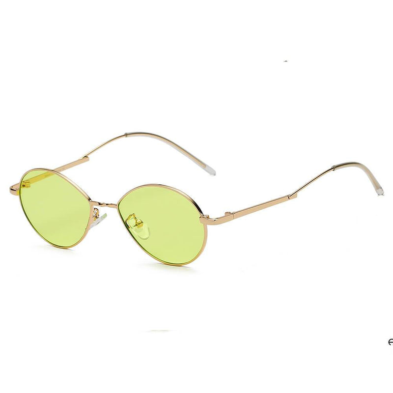 HICKORY | S3009 - Small Retro Vintage Metal Round Sunglasses
