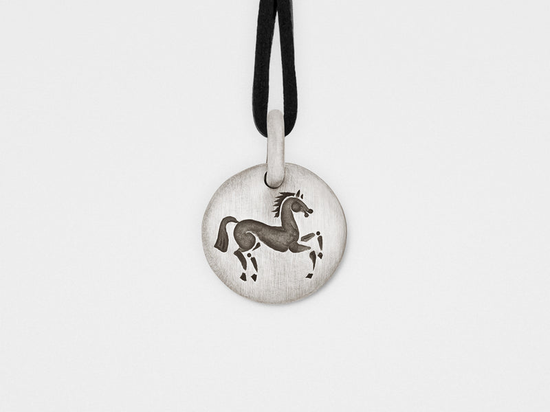 Horse Charm Pendant in Sterling Silver