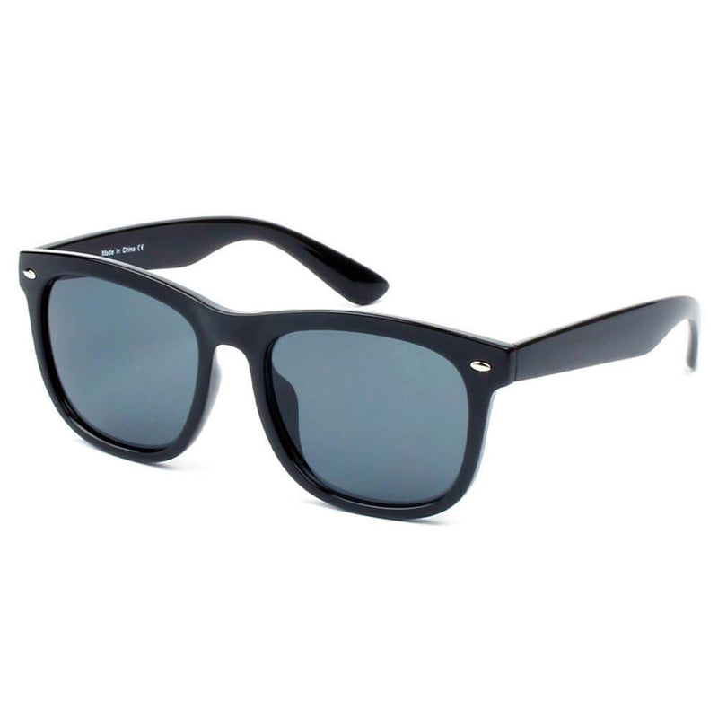 GIRONA | E06 - Classic Horned Rim Mirrored Lens Sunglasses