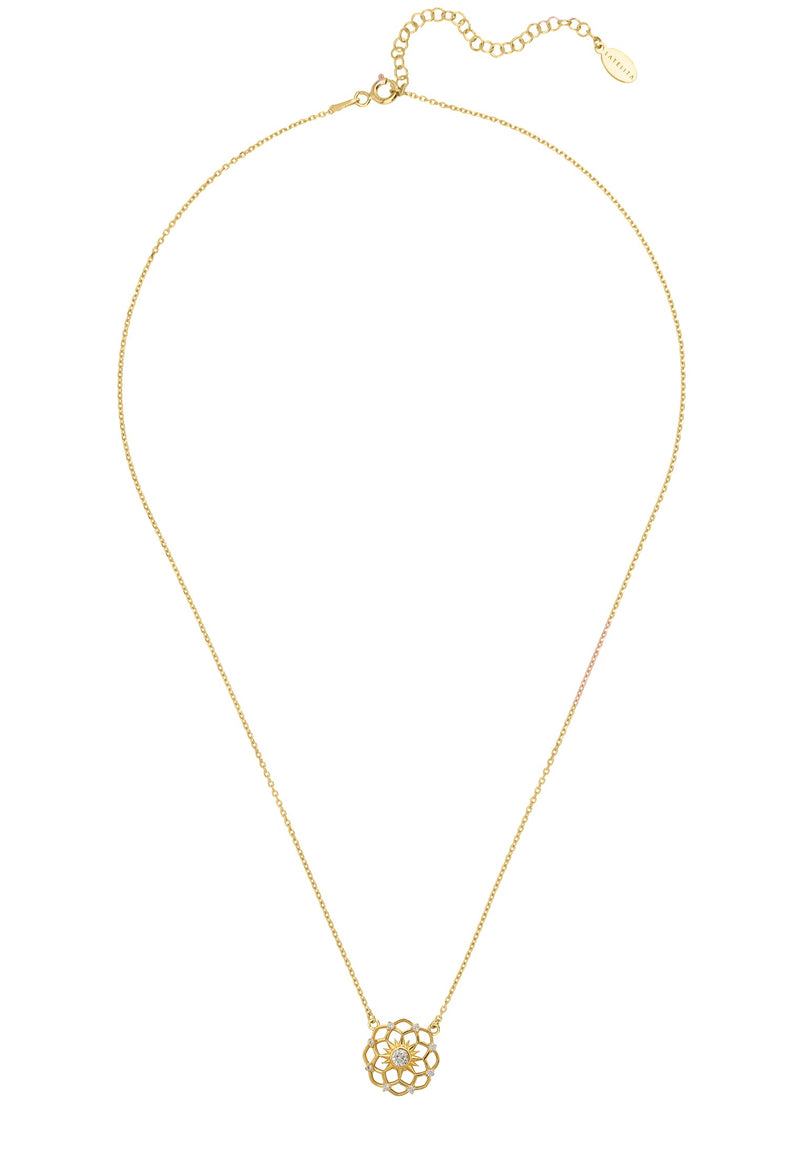Chakra Pendant Necklace Gold