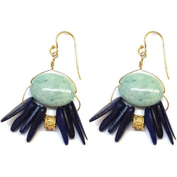 Blue Boho Earrings