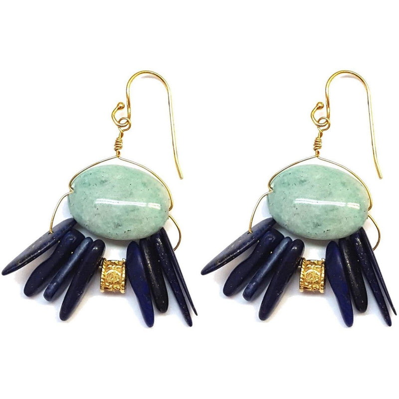 Blue Boho Earrings