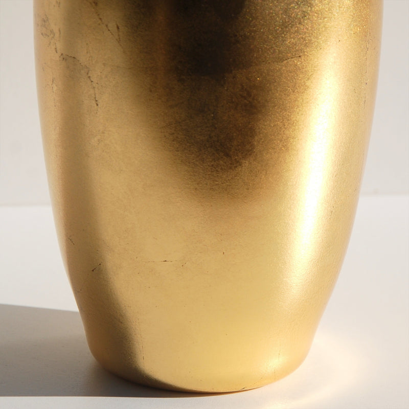 GILT 10" Gold Gilded Flower Vase
