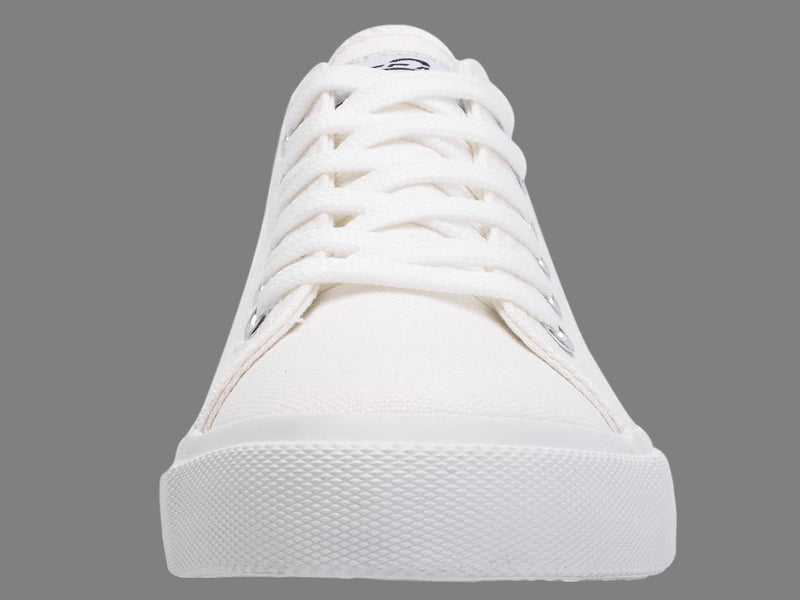 Fear0 Unisex True to the Size All White Canvas Sneakers Casual Shoes