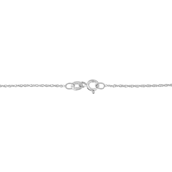 .925 Sterling Silver 1/3 Cttw Diamond Framed Open Cross 18" Pendant Necklace (J-K Color, I2-I3 Clarity)