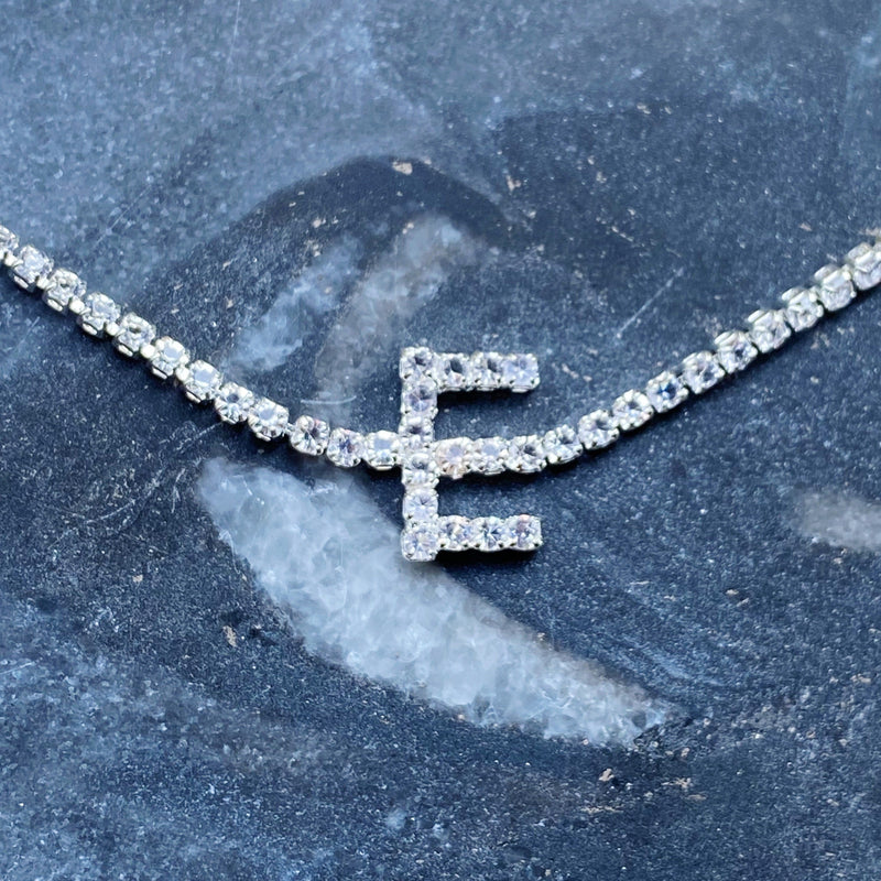 Sparkly Initial Anklet