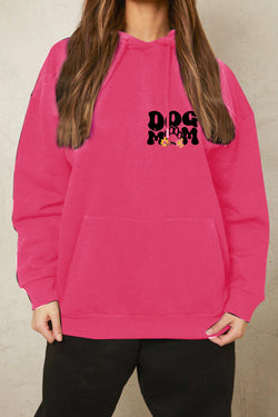 Simply Love Full Size DOG MOM Graphic Hoodie