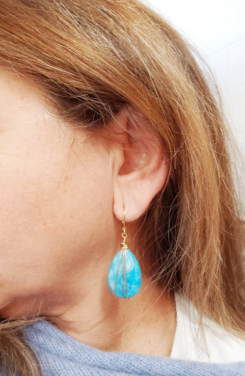Blue Lace Earrings