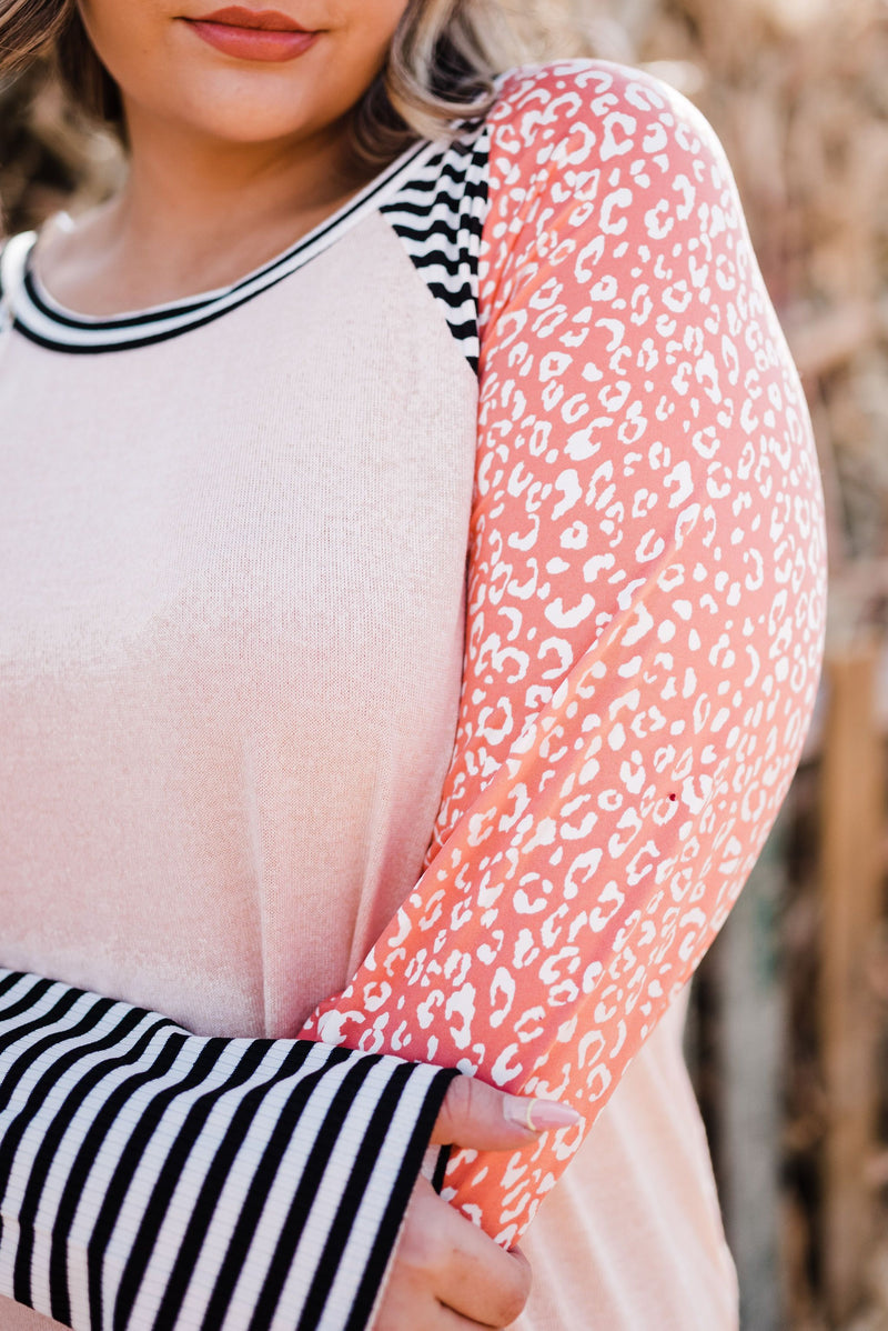 More to Love Color Block Top