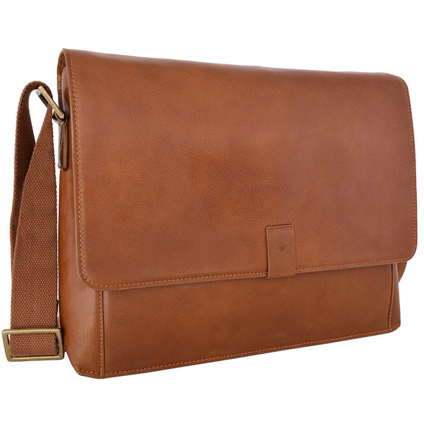 Aiden Horizontal Leather Messenger Bag