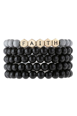 Hdb3021 - "Faith" Multiline Bracelet