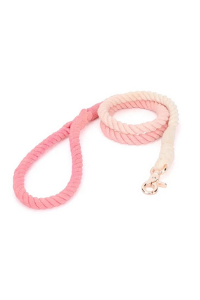 Hand Dyed Cotton Rope Leash, Peach Ombre
