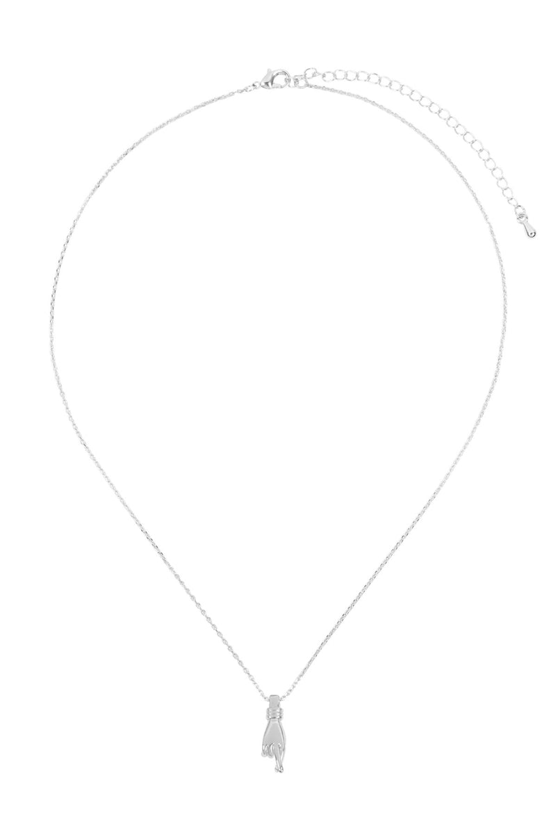 Ona663 - Finger-Crossed Sign Necklace
