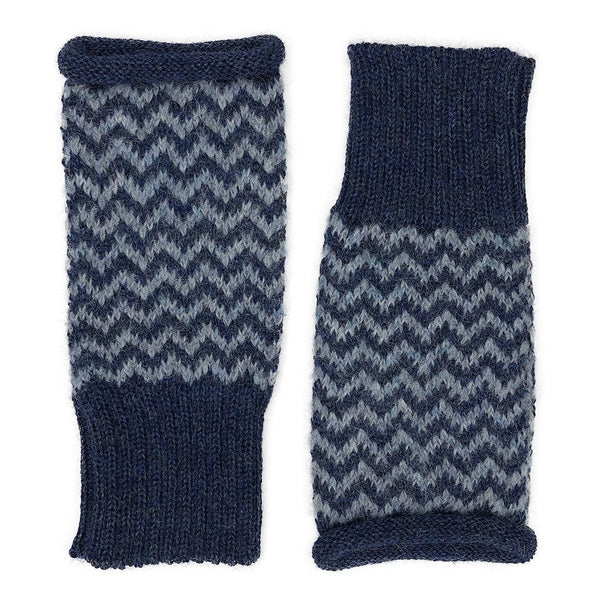 Azul Chevron Knit Alpaca Gloves