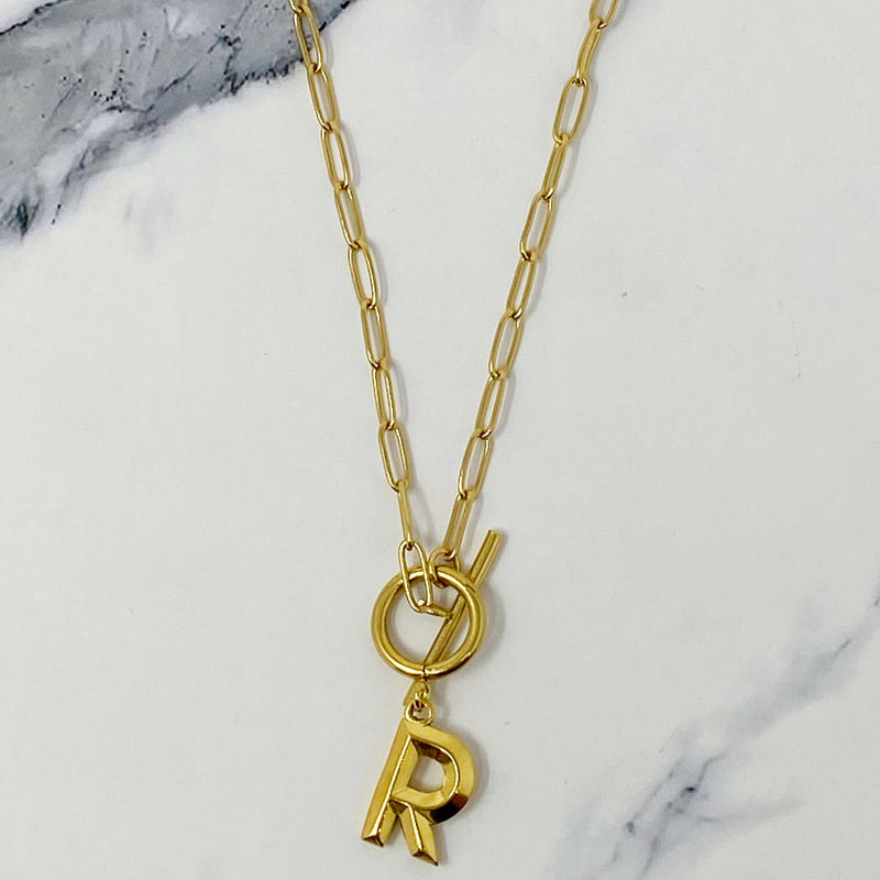 Modern Classic Initial Necklace