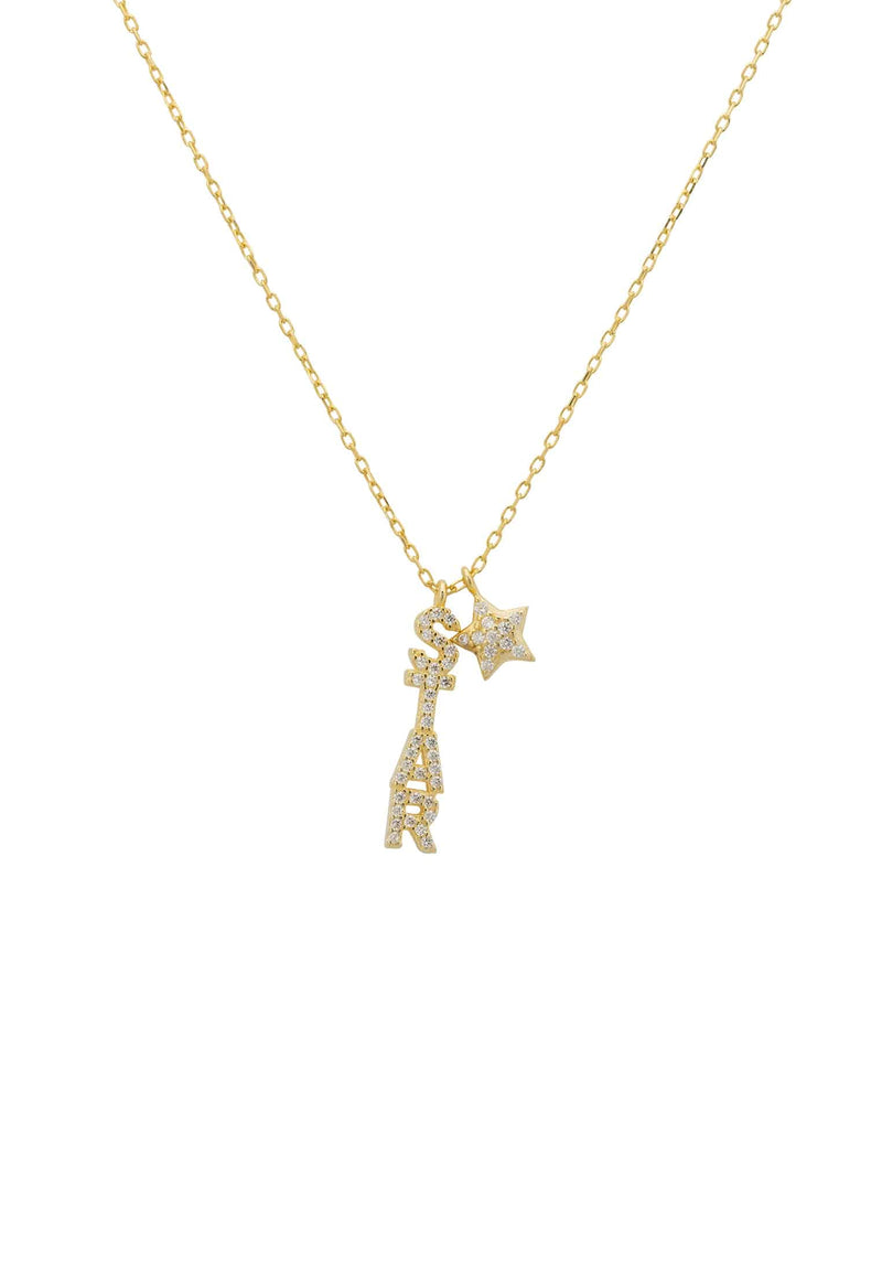 Star Pendant Necklace Gold