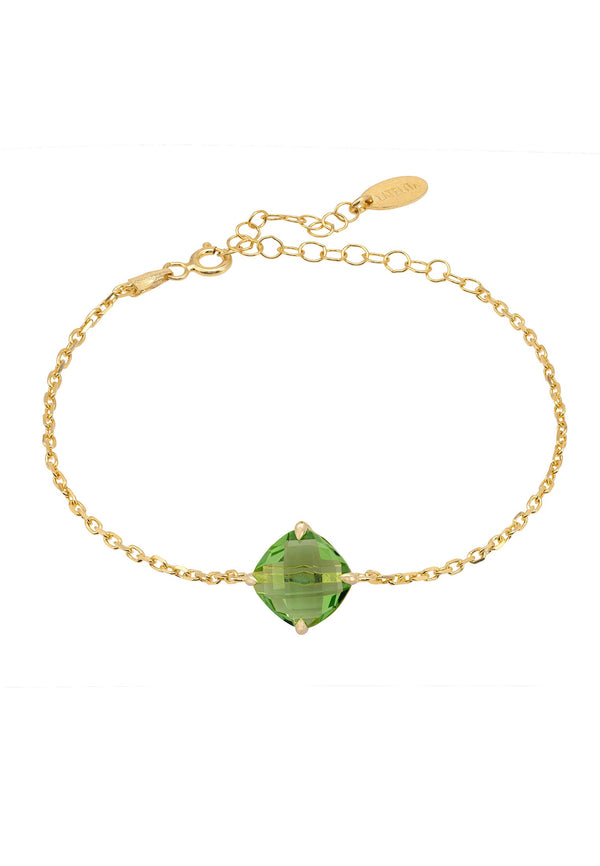 Empress Gemstone Bracelet Gold Peridot