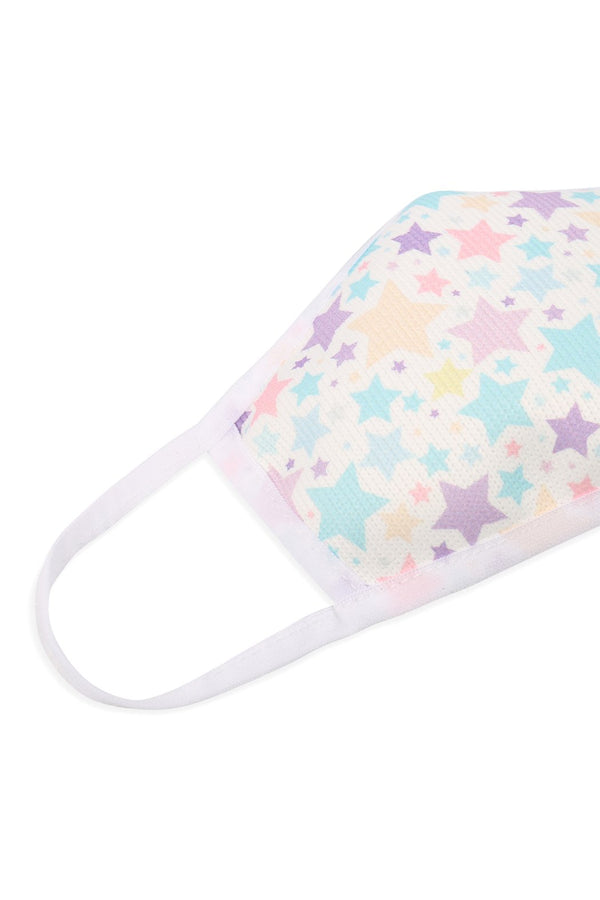 Km-022 - Star Print Antimicrobial Face Mask for Kids