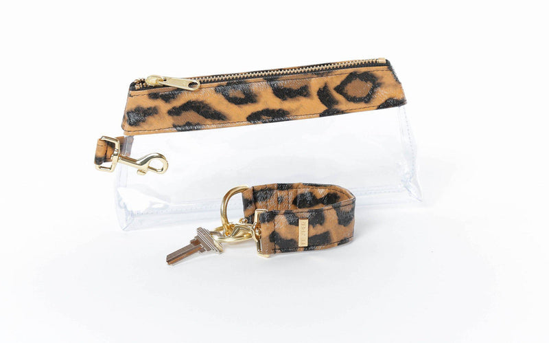 Brown Leopard SIGNATURE 2-Piece KEYPIT Set • Wristlet