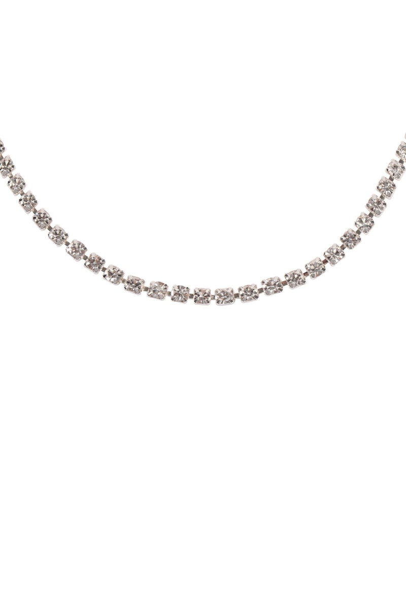Dna020 - Stone Chain Choker Necklace